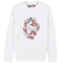 Sweat unisexe GEISHA blanc