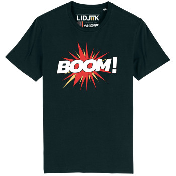 T-shirt unisexe BOOM noir