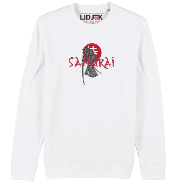 Sweat unisexe SAMURAI blanc